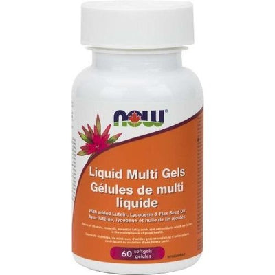 Multi liquide huile de lin 60 gel -NOW -Gagné en Santé