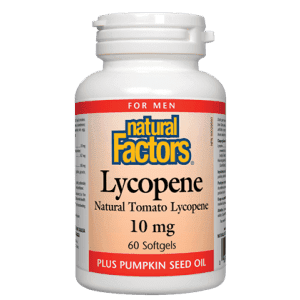 Natural factors - lycopene10mg /men - 60 sgels