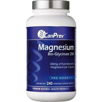 Magnésium Bisglycinate 200 mg -CanPrev -Gagné en Santé
