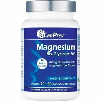 Magnésium Bisglycinate 200 mg -CanPrev -Gagné en Santé