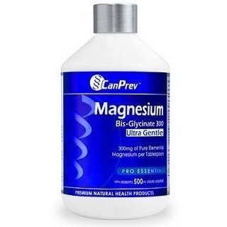 Magnésium Bis-Glycinate 300 Ultra doux (liquide) -CanPrev -Gagné en Santé