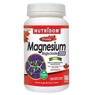 Magnesium Bisglycinate 200 Nutridom | 120 vegetarian capsules - Nutridom - Win in Health