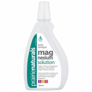 Magnesium Solution Liquide - Santé musculaire -Prairie Naturals -Gagné en Santé