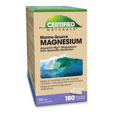 Marine-Source Magnesium 250 mg - Certified Naturals - Win in Health