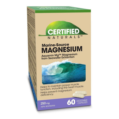 Marine-Source Magnesium 250 mg - Certified Naturals - Win in Health
