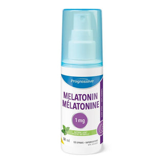 Progressive - melatonin 1mg spray / natural mint - 58 ml