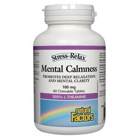 Calme mental 100 mg Stress-Relax® -Natural Factors -Gagné en Santé