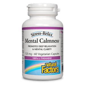 Mental Calmness 125 mg | Stress-Relax® - Natural Factors - Win in Health