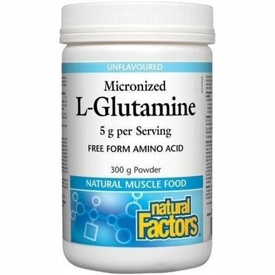 L-Glutamine Micronisée 5 g -Natural Factors -Gagné en Santé