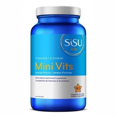 Mini Vits (Multivitamines) à croquer, saveur d'orange -SISU -Gagné en Santé