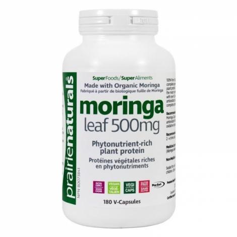 Moringa Leaf 500 mg -Prairie Naturals -Gagné en Santé