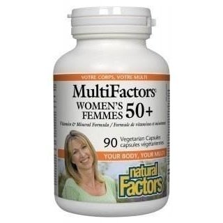 Natural factors - multifactors femmes 50+ - 90 vcaps