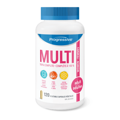 Multivitamines - Femme Adultes -Progressive Nutritional -Gagné en Santé