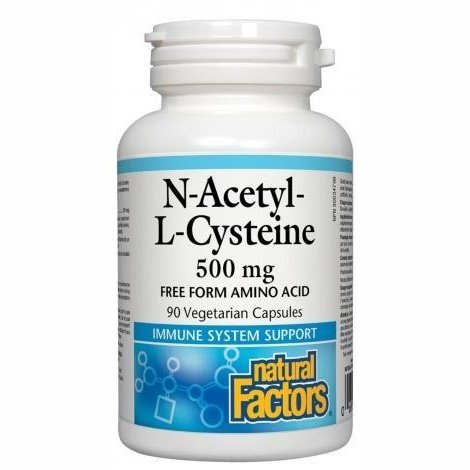 N-acétyl-L-cystéine 500 mg -Natural Factors -Gagné en Santé