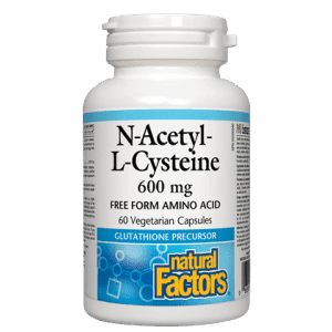 Natural factors - N-Actyl-L-Cystine (nac) 600mg - 60 vcaps Win in Health Natural factors - N-Actyl-L-Cystine (nac) 600mg - 60 vcaps Win in Health