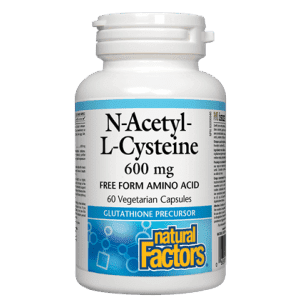N-acétyl-L-cystéine 600 mg -Natural Factors -Gagné en Santé