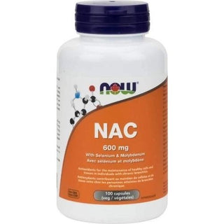 Now - nac-acetylcysteine 600mg - 100 vcaps