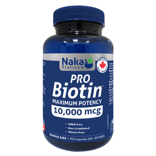 Naka - platinum pro biotin 10,000 mcg - 90 caps