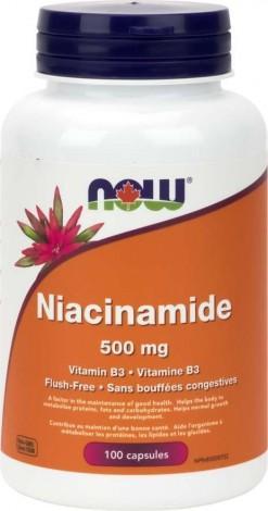 Niacinamide 500 mg -NOW -Gagné en Santé