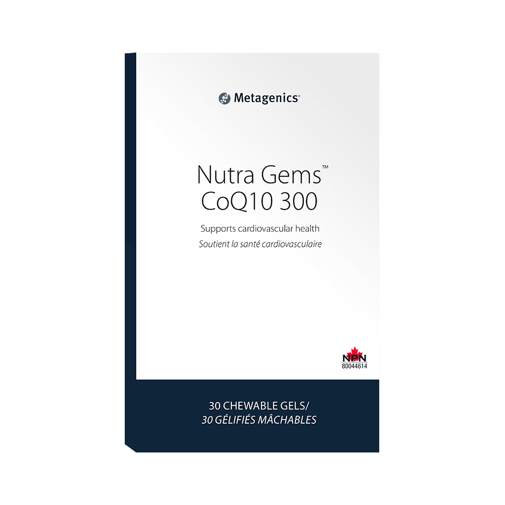 NutraGems CoQ10 300 -Metagenics -Gagné en Santé