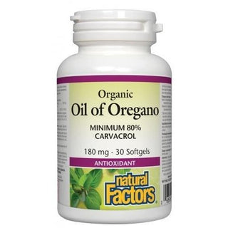 Natural factors - oil of oregano 180 mg