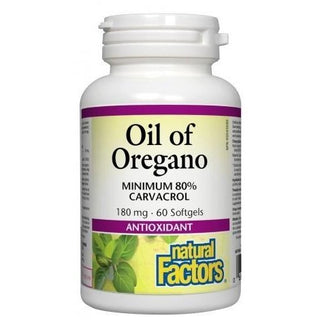 Natural factors - oil of oregano 180 mg