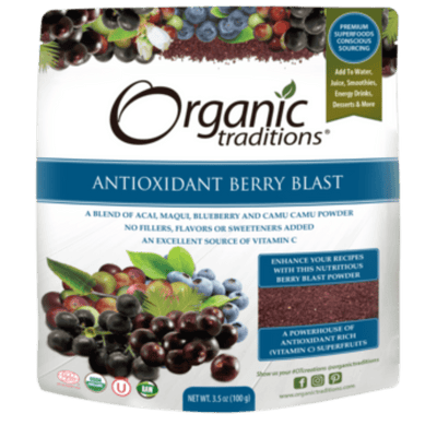 Organic Antioxidant Berry Blast - Organic Traditions - Win in Health