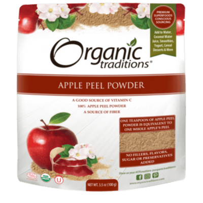 Organic Apple Peel Powder -Organic Traditions -Gagné en Santé