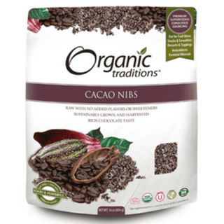 Organic Cacao Nibs - Organic Traditions - Win in Health