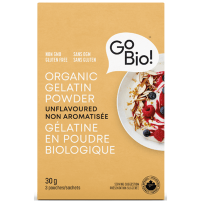 Organic Gelatin Unflavoured Powder - GoBIO! - Win in Health