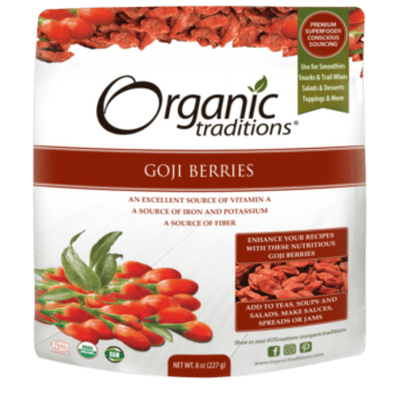 Organic Goji Berries - Organic Traditions - Win in Health