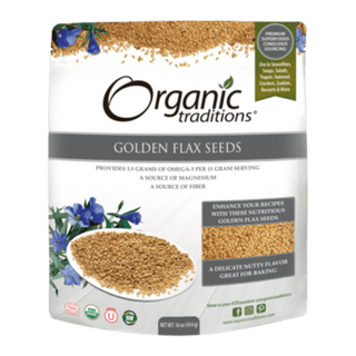 Organic traditions - golden flax seeds - 454g