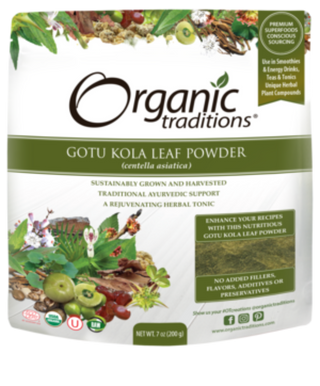 Organic traditions - gotu kola powder - 200g