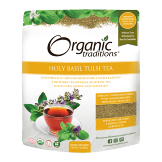 Organic Holy Basil (Tulsi) Tea Cut - Organic Traditions - Win in Health