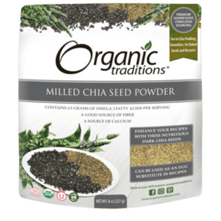 Organic traditions - dark milled chia - 227 g