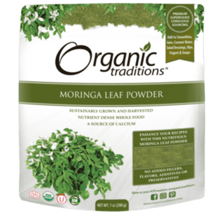 Organic Moringa Leaf Powder -Organic Traditions -Gagné en Santé