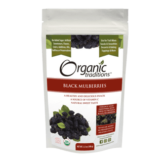 Organic traditions - dried white mulberries - 227 g