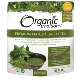 Organic Premium Matcha Tea -Organic Traditions -Gagné en Santé