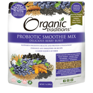 Organic probiotic smoothie mix, berry burst