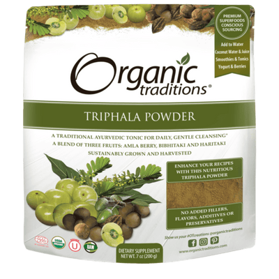 Organic Triphala Powder -Organic Traditions -Gagné en Santé