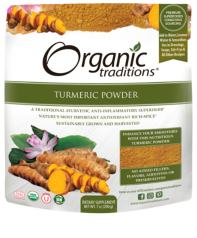 Organic Turmeric Powder -Organic Traditions -Gagné en Santé