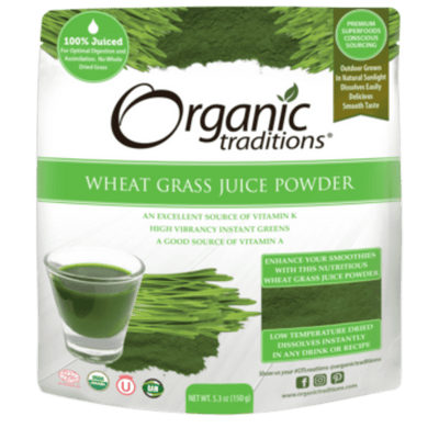 Organic Wheat Grass Juice Powder - Organic Traditions - Win in Health