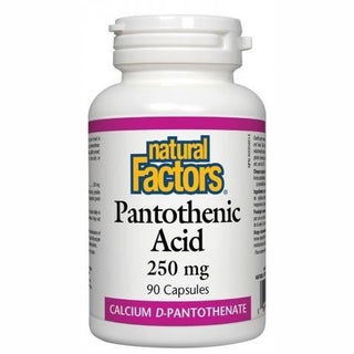 Acid Pantothenique 250 mg -Natural Factors -Gagné en Santé