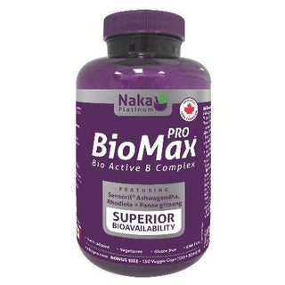 Platinum B100 BioMax -Naka Herbs -Gagné en Santé