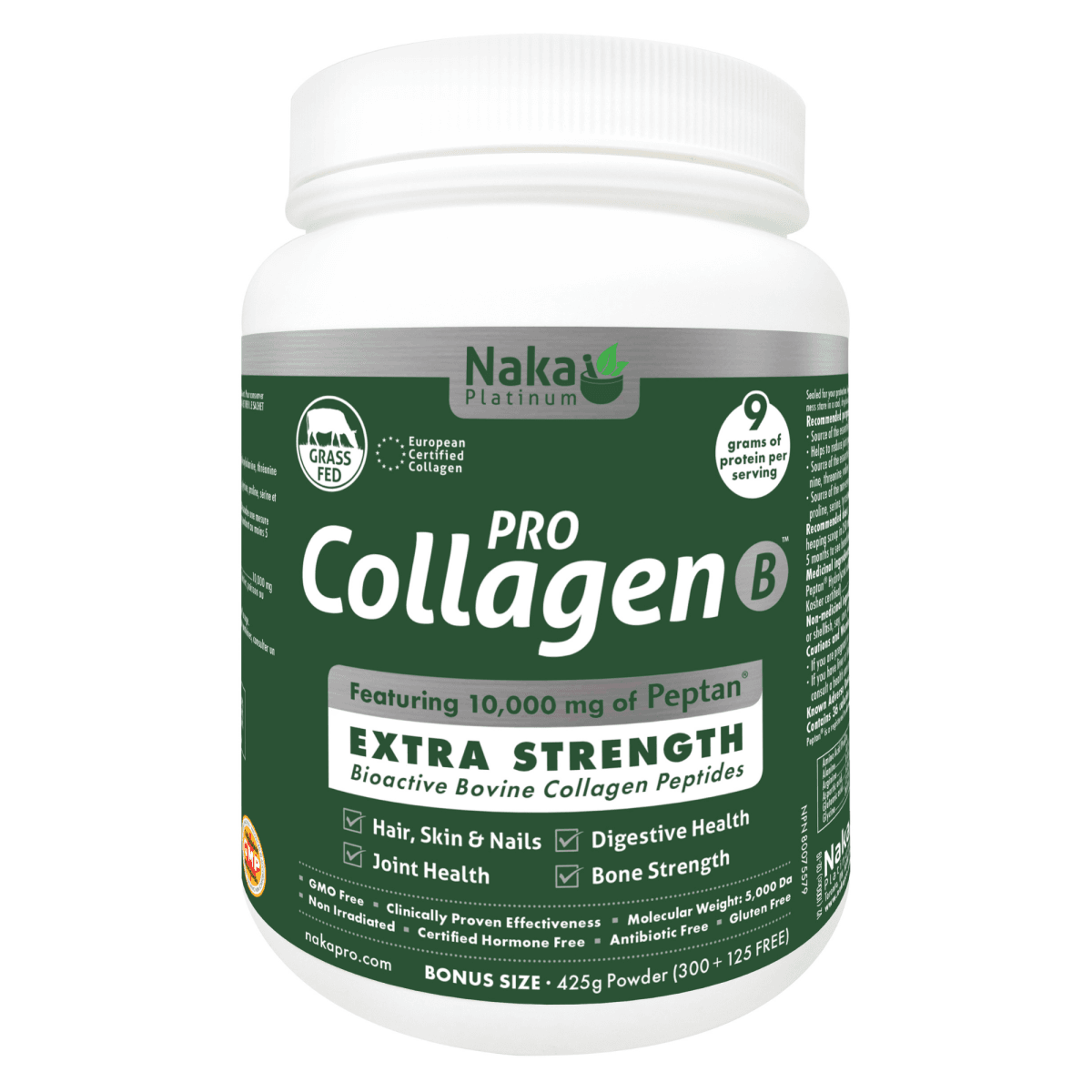 Platinum Collagen Bovine 10 000 mg -Naka Herbs -Gagné en Santé