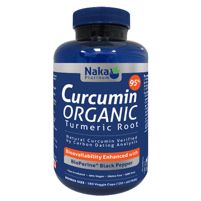 Platinum Organic Curcumin 95% -Naka Herbs -Gagné en Santé
