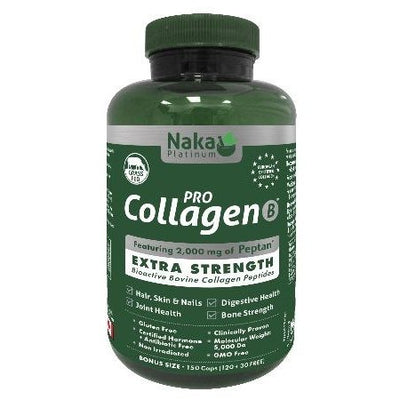 Platinum Pro Collagen Bovide 500 mg -Naka Herbs -Gagné en Santé