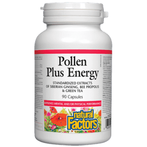 Pollen Plus Energy - Natural Factors - Win in Health