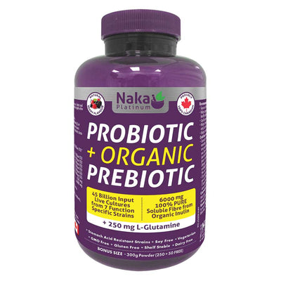 Probiotic Organic Prebiotic -Naka Herbs -Gagné en Santé