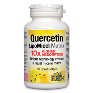 Quercétine Matrice LipoMicel -Natural Factors -Gagné en Santé